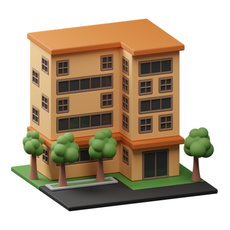 Edifício do hotel  3D Icon