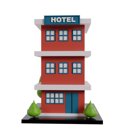 Edifício do hotel  3D Icon