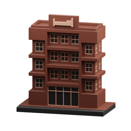Edifício do hotel  3D Icon