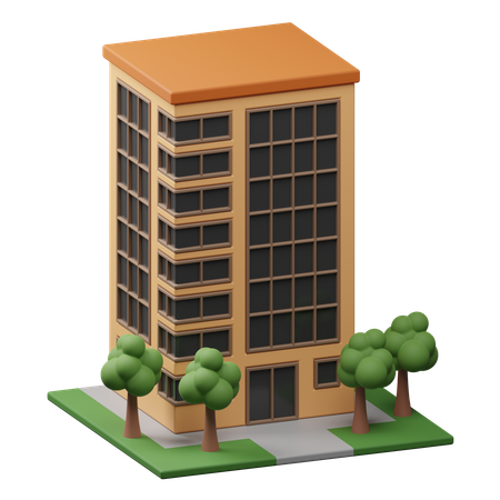 Edificio de la empresa  3D Icon