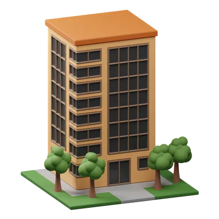 Edificio de la empresa  3D Icon