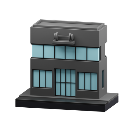 Edificio de gimnasio  3D Icon