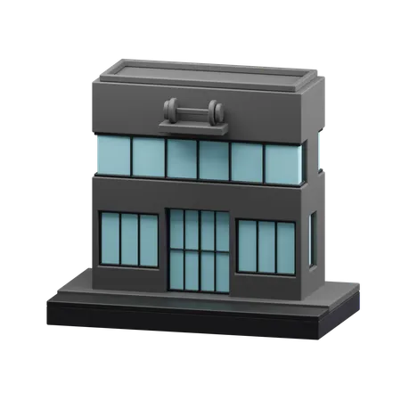 Edificio de gimnasio  3D Icon