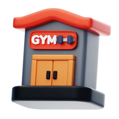 Edificio de gimnasio  3D Icon