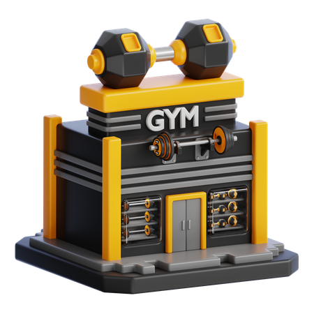 Edificio de gimnasio  3D Icon