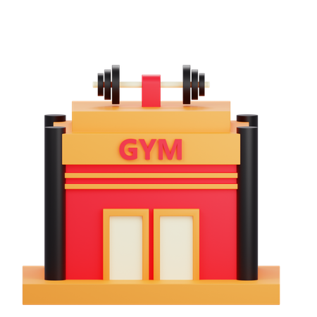 Edificio de gimnasio  3D Icon