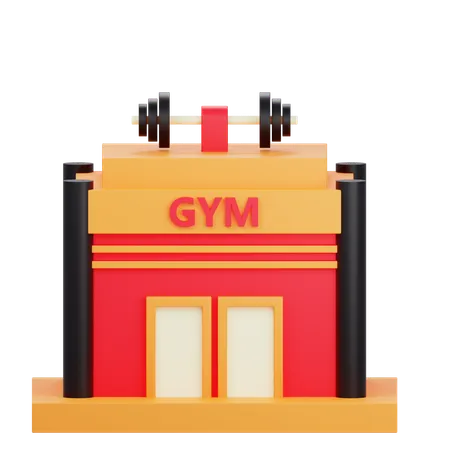 Edificio de gimnasio  3D Icon