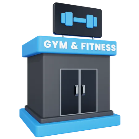 Edificio de gimnasio  3D Icon