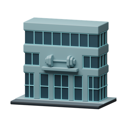 Edificio de gimnasio  3D Icon