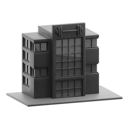 Edificio de gimnasio  3D Icon