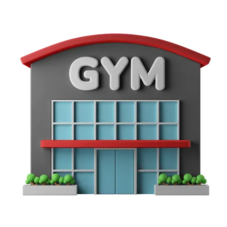 Edificio de gimnasio  3D Icon