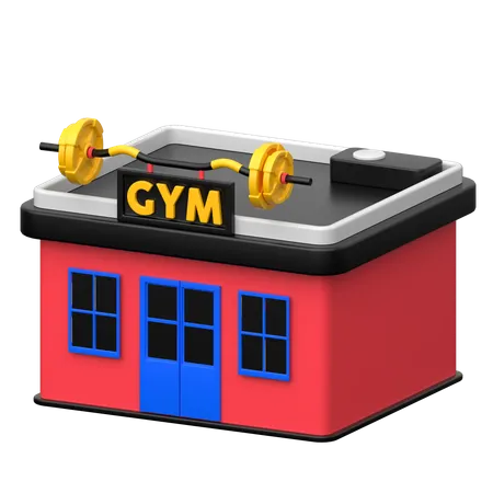 Edificio de gimnasio  3D Icon