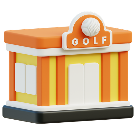 Edificio de golf  3D Icon