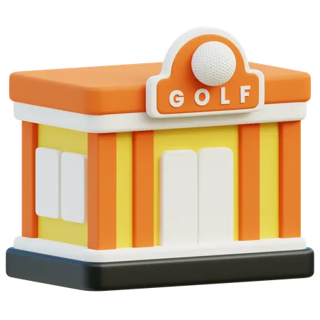 Edificio de golf  3D Icon