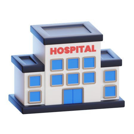 Edificio hospitalario  3D Icon