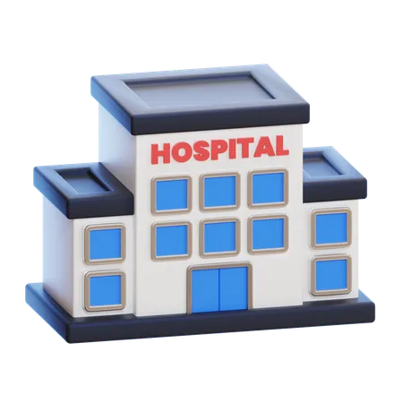 Edificio hospitalario  3D Icon