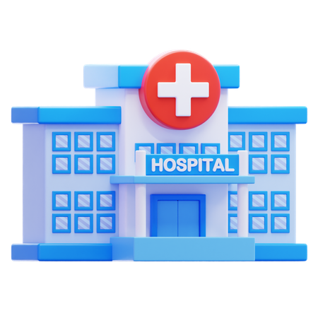 Edifício Hospitalar  3D Icon