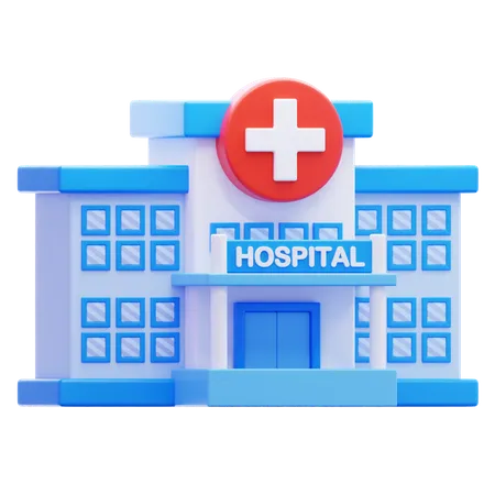 Edifício Hospitalar  3D Icon