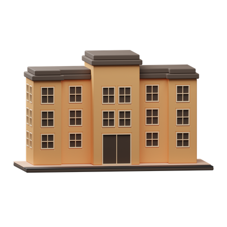 Edifício Hospitalar  3D Icon