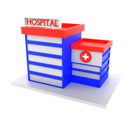 Edifício Hospitalar  3D Icon