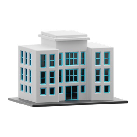 Edifício Hospitalar  3D Icon