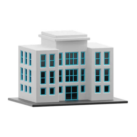 Edifício Hospitalar  3D Icon