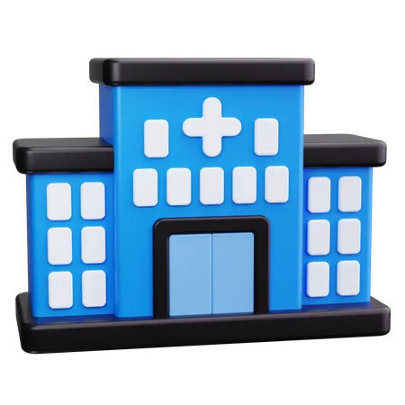 Edifício Hospitalar  3D Icon