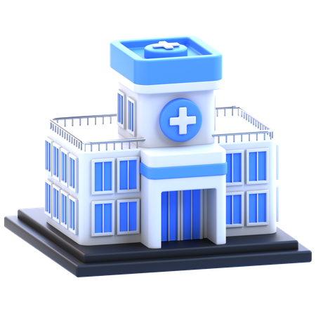 Edifício Hospitalar  3D Icon