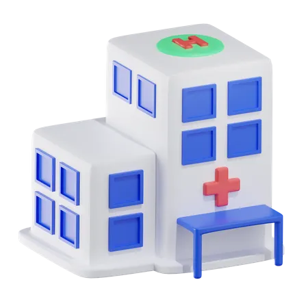 Edifício Hospitalar  3D Icon