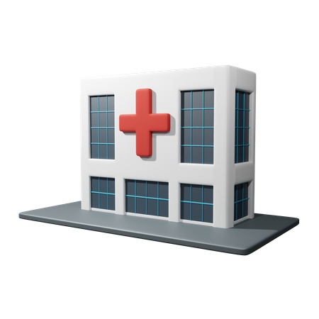 Edifício Hospitalar  3D Icon
