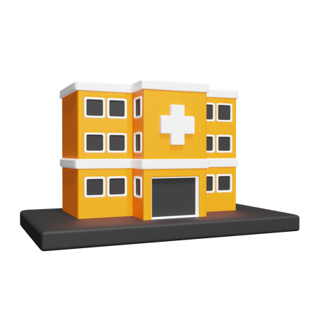 Edificio hospitalario  3D Icon