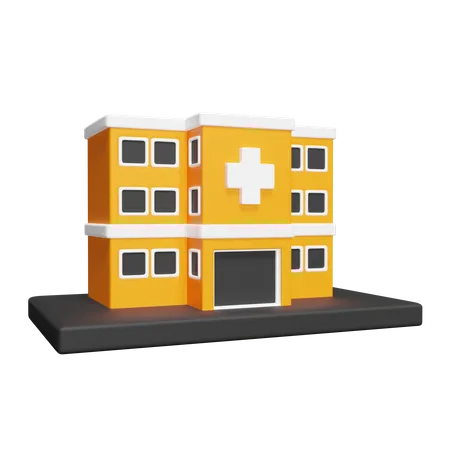 Edificio hospitalario  3D Icon