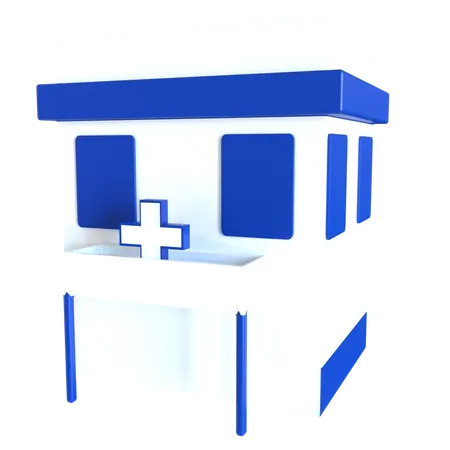 Edifício Hospitalar  3D Icon