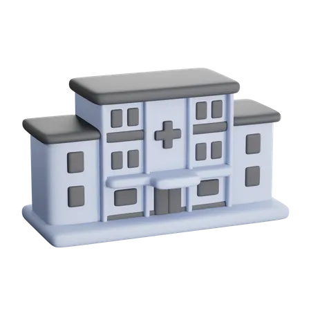 Edificio hospitalario  3D Icon