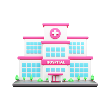 Edifício Hospitalar  3D Icon