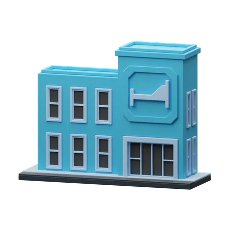 Edificio hospitalario  3D Icon