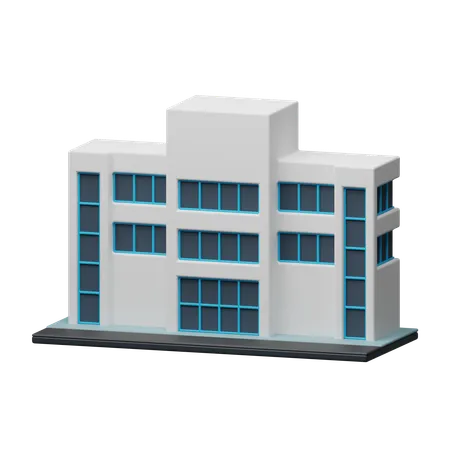 Edificio hospitalario  3D Icon