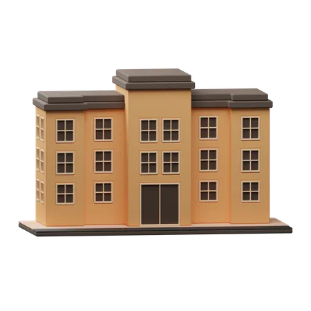 Edificio hospitalario  3D Icon