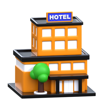 Edifício do hotel  3D Icon