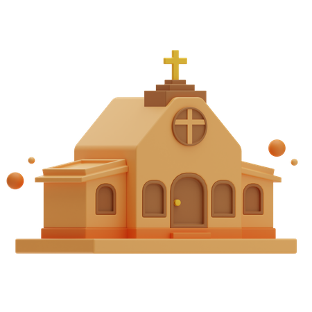 Edificio de la iglesia  3D Icon
