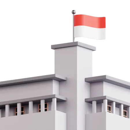 Edifício indonésio  3D Icon