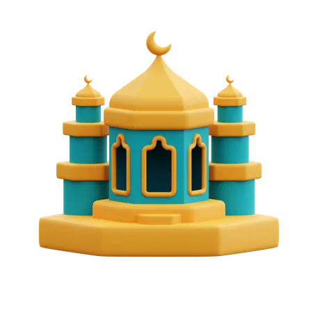 Edificio de la mezquita  3D Icon