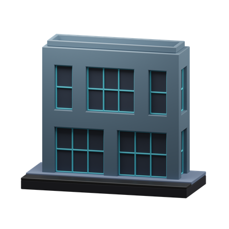 Construção moderna  3D Icon