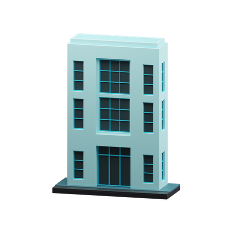 Construção moderna  3D Icon