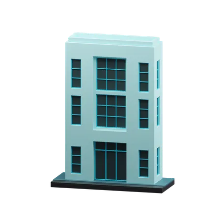 Construção moderna  3D Icon