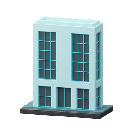 Edificio moderno  3D Icon