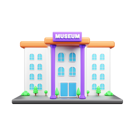 Edificio del museo  3D Icon