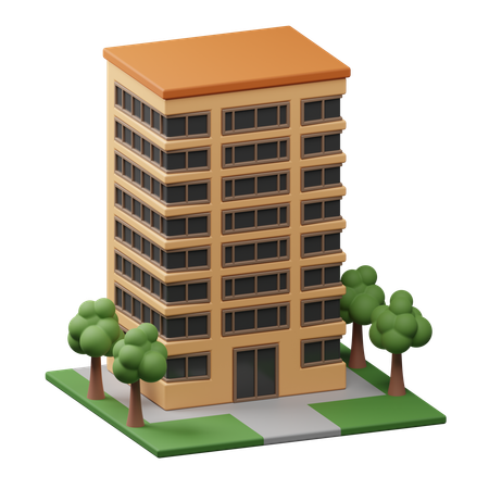 Edificio rascacielos  3D Icon