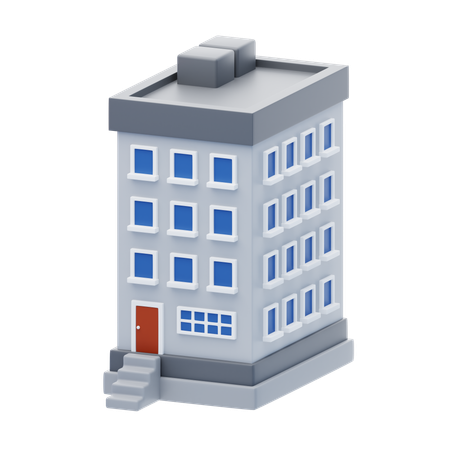 Edificio residencial  3D Icon