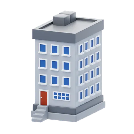 Edificio residencial  3D Icon